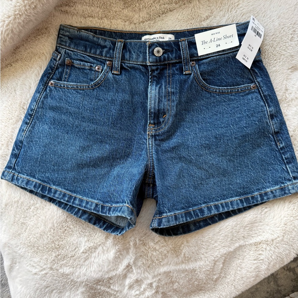 Abercrombie & Fitch Blue Jean Shorts Classic Style
